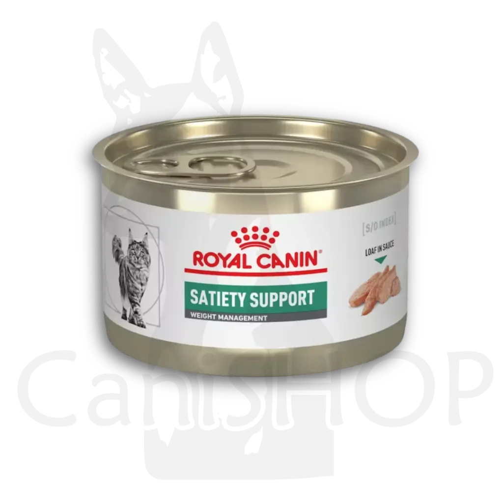 [44281] ROYAL CANIN SATIETY SUPPORT FELINE LATA 0.145 KG
