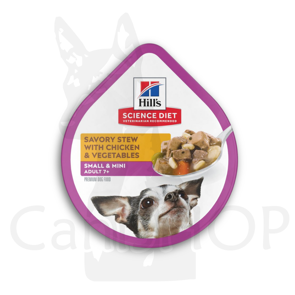 [HIL11125] HILLS SENIOR RP DOG Adult 7+ Small & Mini TRAY 0.1 KG