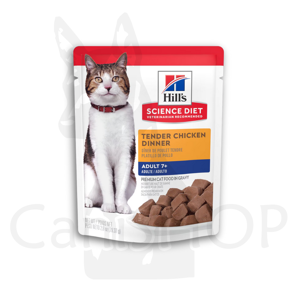 [HIL604980] HILLS FELINO SENIOR Adult 7+ Original POUCH pollo) 0.08 KG